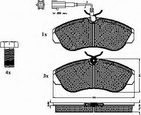 Spidan 32673 - Kit de plaquettes de frein, frein à disque cwaw.fr