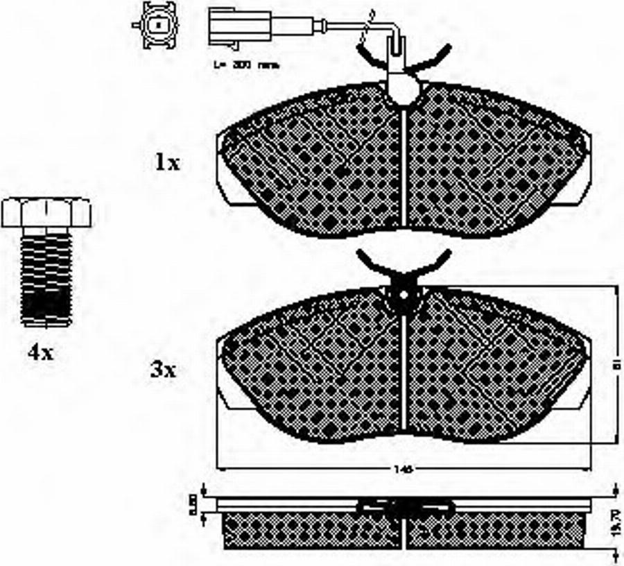 Spidan 32672 - Kit de plaquettes de frein, frein à disque cwaw.fr