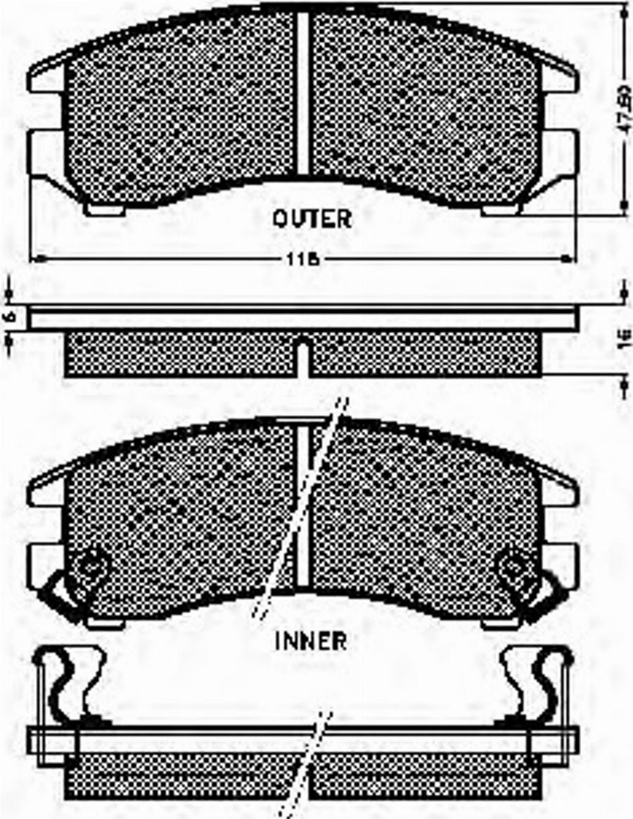 Spidan 32092 - Kit de plaquettes de frein, frein à disque cwaw.fr