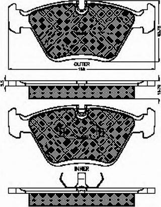 Spidan 32045 - Kit de plaquettes de frein, frein à disque cwaw.fr