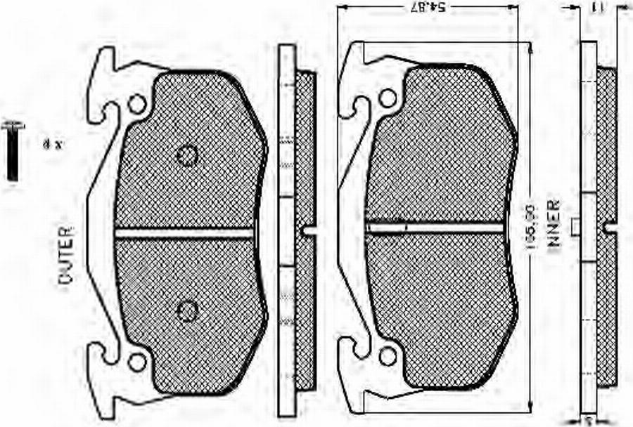 Spidan 32040 - Kit de plaquettes de frein, frein à disque cwaw.fr