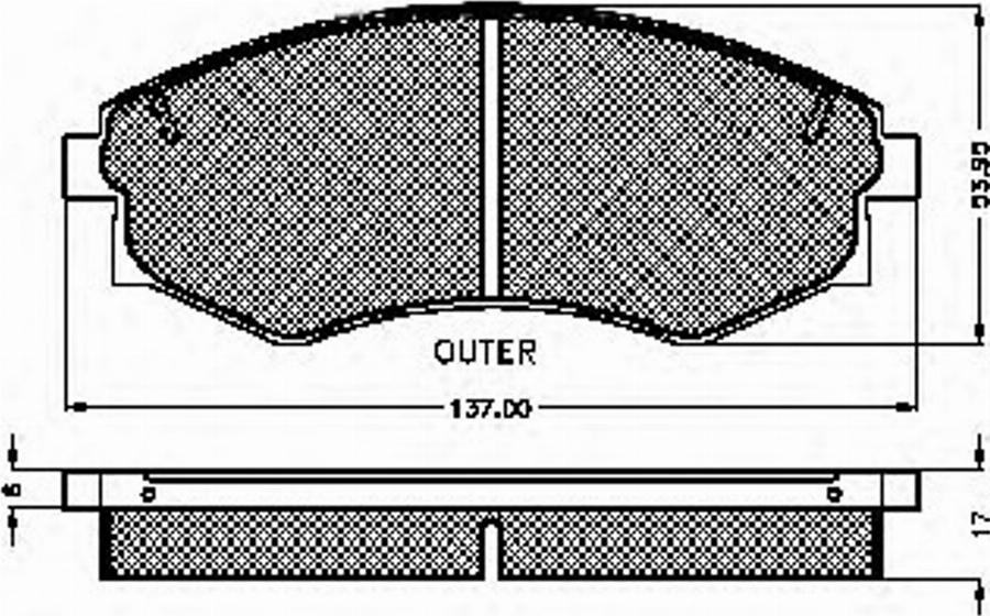 Spidan 32069 - Kit de plaquettes de frein, frein à disque cwaw.fr