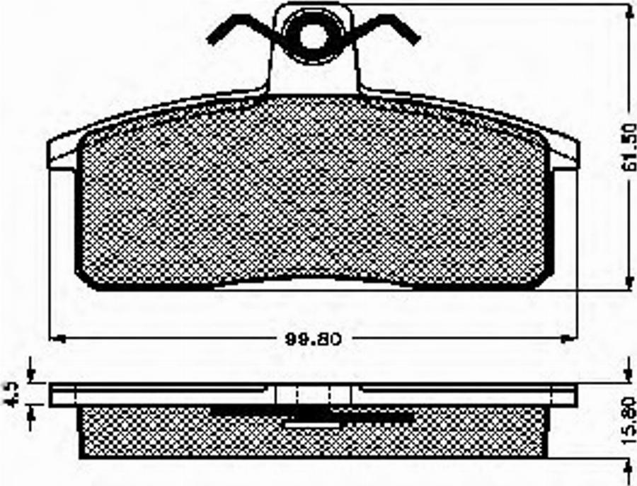 Spidan 32064 - Kit de plaquettes de frein, frein à disque cwaw.fr