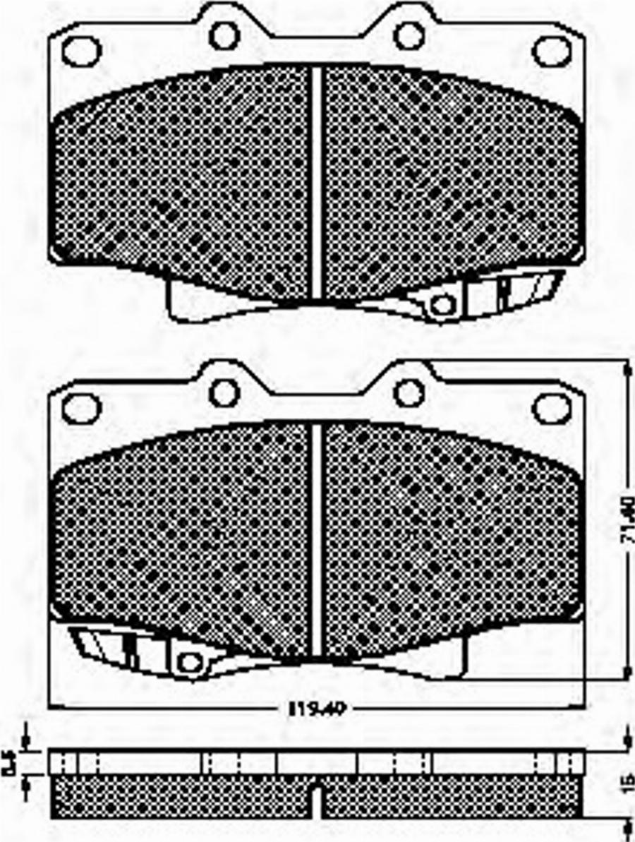 Spidan 32065 - Kit de plaquettes de frein, frein à disque cwaw.fr