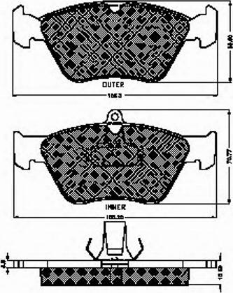 Spidan 32066 - Kit de plaquettes de frein, frein à disque cwaw.fr