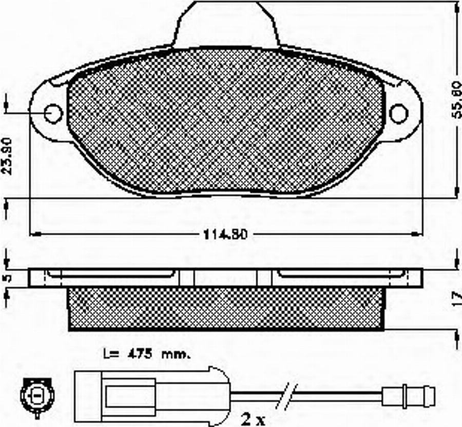 Spidan 32067 - Kit de plaquettes de frein, frein à disque cwaw.fr