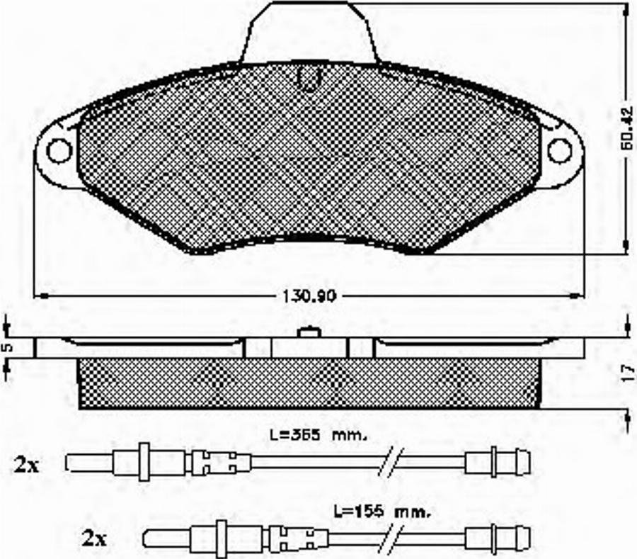 Spidan 32000 - Kit de plaquettes de frein, frein à disque cwaw.fr