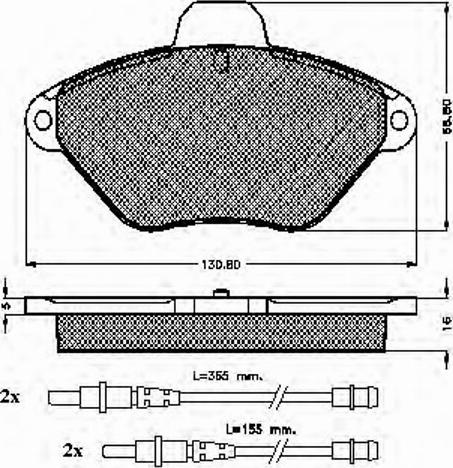 Spidan 32001 - Kit de plaquettes de frein, frein à disque cwaw.fr