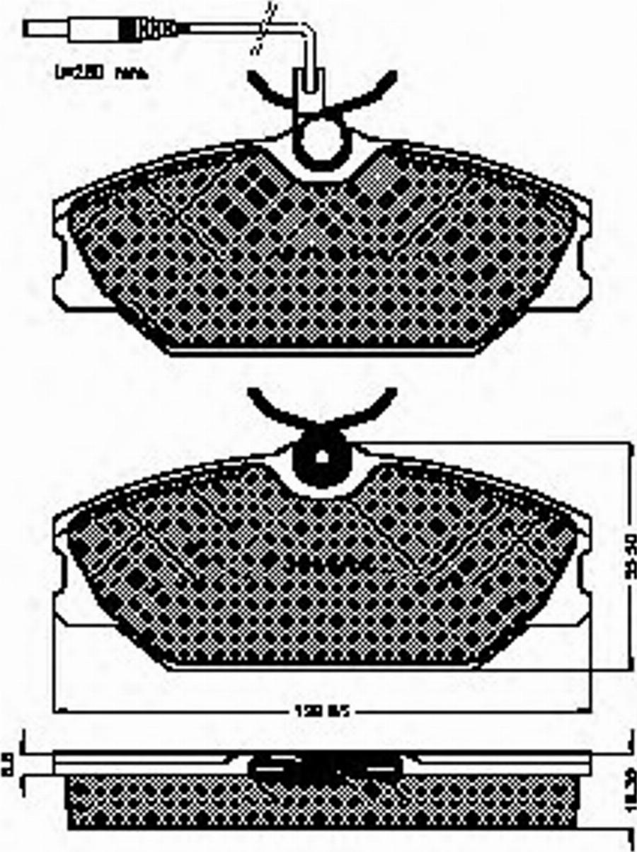 Spidan 32003 - Kit de plaquettes de frein, frein à disque cwaw.fr