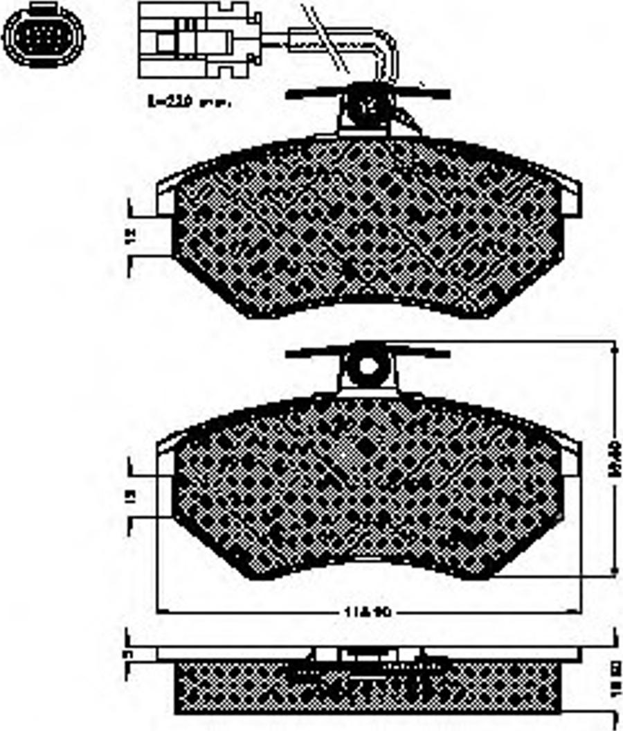 Spidan 32031 - Kit de plaquettes de frein, frein à disque cwaw.fr