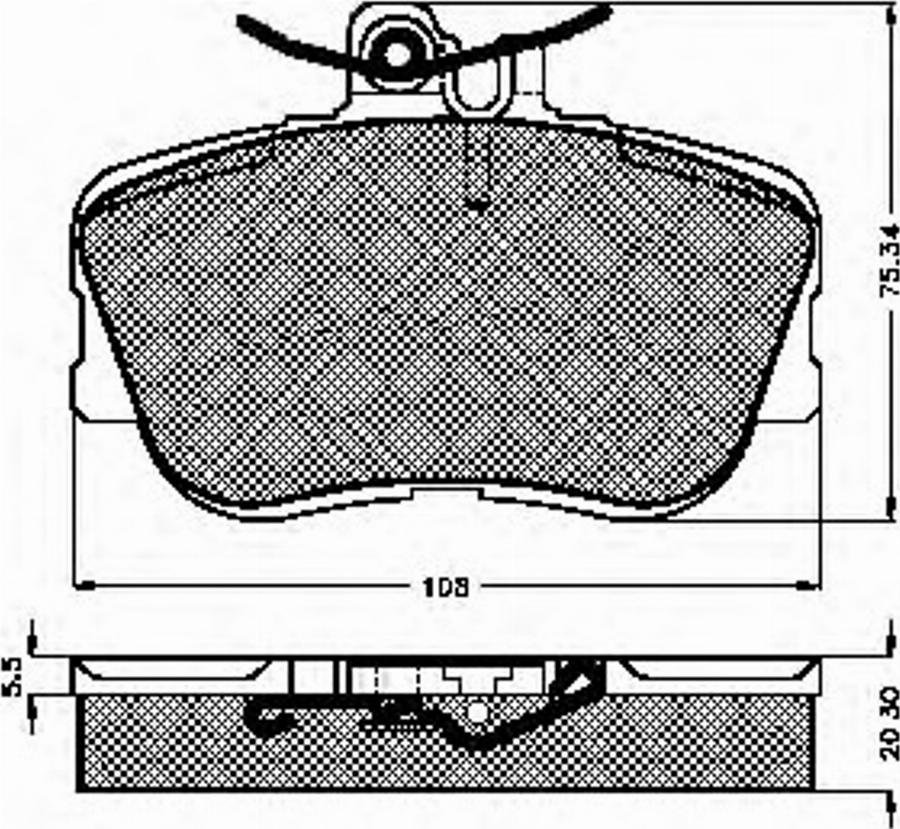 Spidan 32038 - Kit de plaquettes de frein, frein à disque cwaw.fr