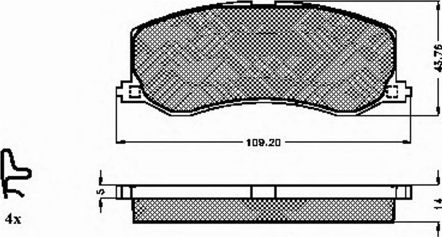 Spidan 32032 - Kit de plaquettes de frein, frein à disque cwaw.fr