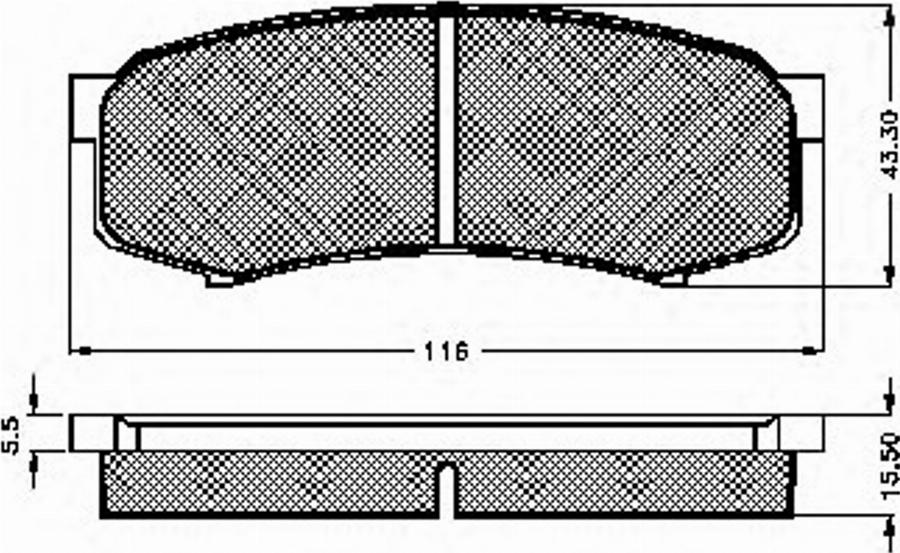 Spidan 32037 - Kit de plaquettes de frein, frein à disque cwaw.fr