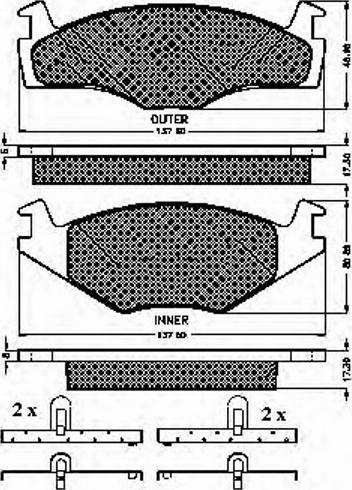 Spidan 32022 - Kit de plaquettes de frein, frein à disque cwaw.fr