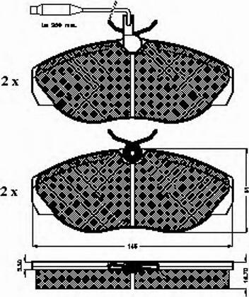 Spidan 32027 - Kit de plaquettes de frein, frein à disque cwaw.fr