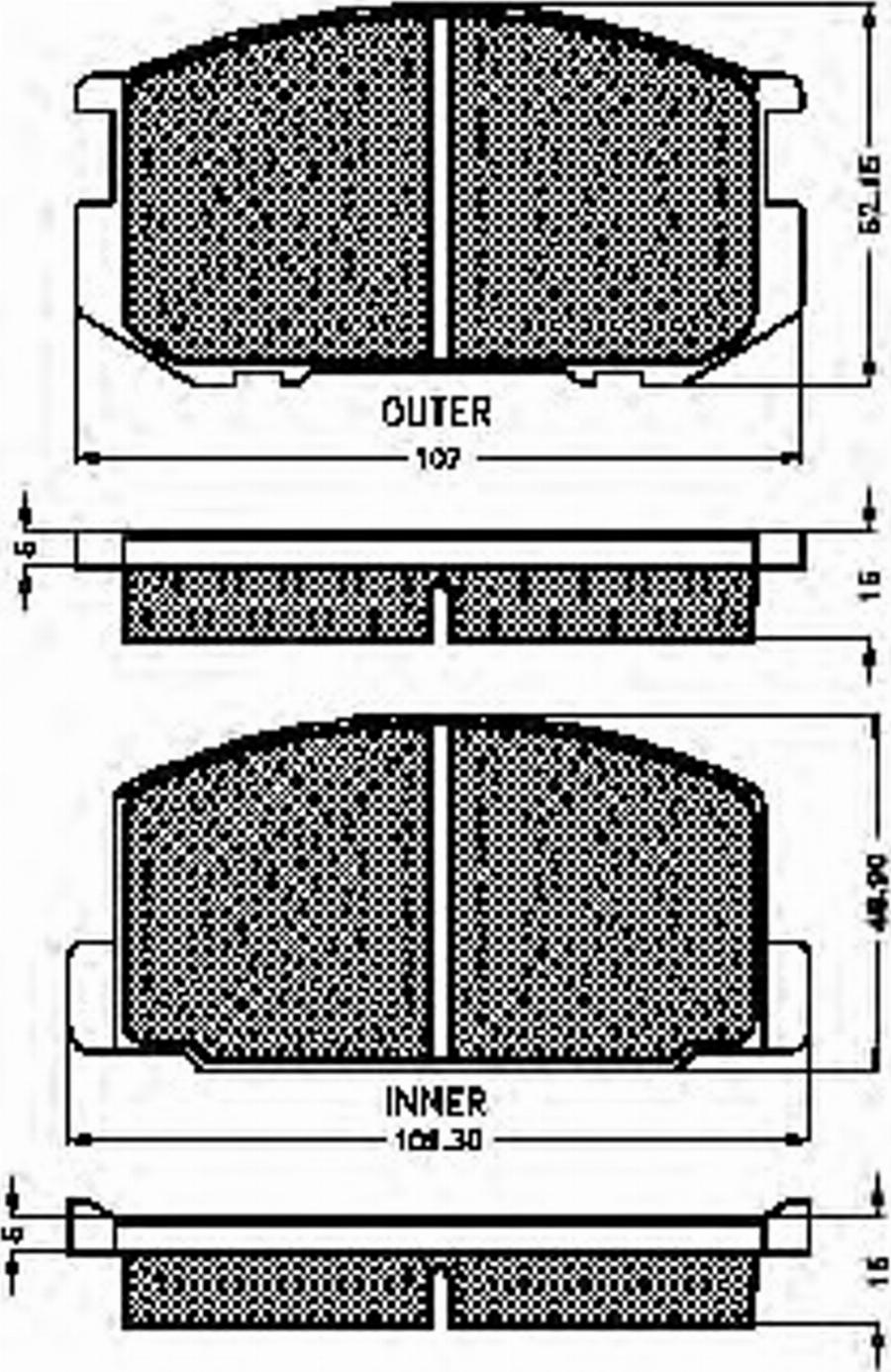 Spidan 32079 - Kit de plaquettes de frein, frein à disque cwaw.fr