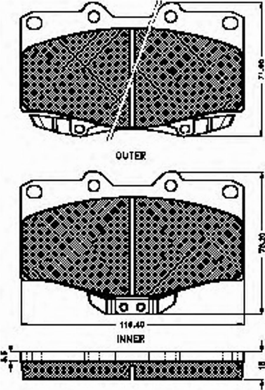 Spidan 32196 - Kit de plaquettes de frein, frein à disque cwaw.fr