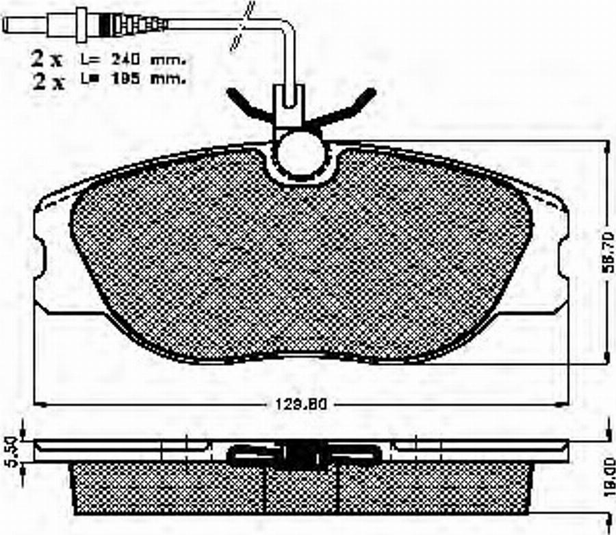 Spidan 32149 - Kit de plaquettes de frein, frein à disque cwaw.fr