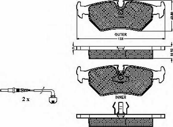 Spidan 32148 - Kit de plaquettes de frein, frein à disque cwaw.fr