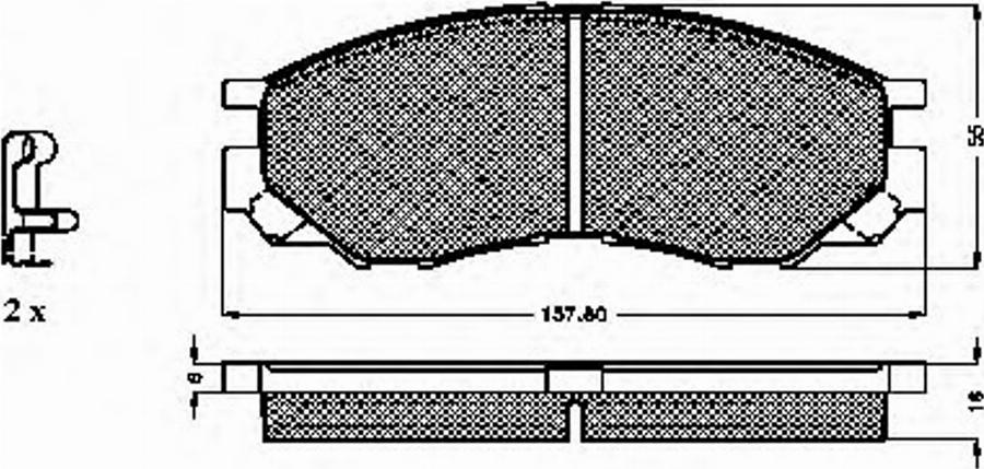 Spidan 32165 - Kit de plaquettes de frein, frein à disque cwaw.fr