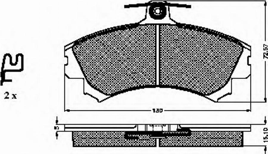 Spidan 32185 - Kit de plaquettes de frein, frein à disque cwaw.fr