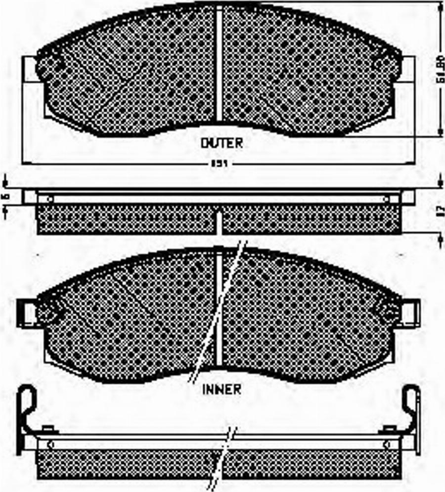 Spidan 32181 - Kit de plaquettes de frein, frein à disque cwaw.fr