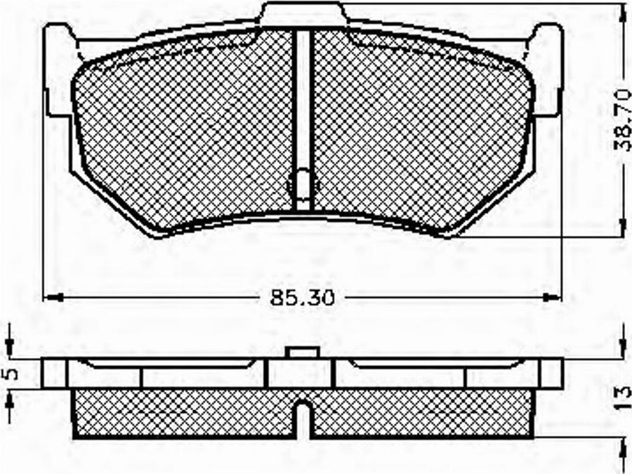 Spidan 32128 - Kit de plaquettes de frein, frein à disque cwaw.fr