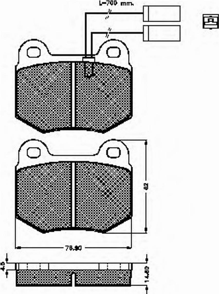 Spidan 32123 - Kit de plaquettes de frein, frein à disque cwaw.fr