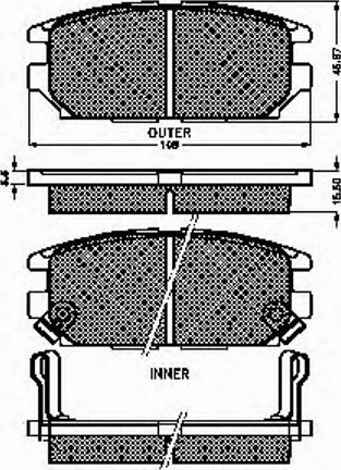 Spidan 32122 - Kit de plaquettes de frein, frein à disque cwaw.fr