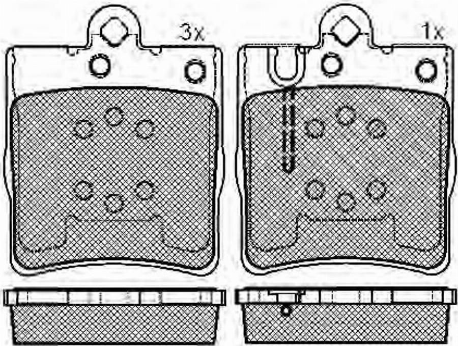 Spidan 32895 - Kit de plaquettes de frein, frein à disque cwaw.fr