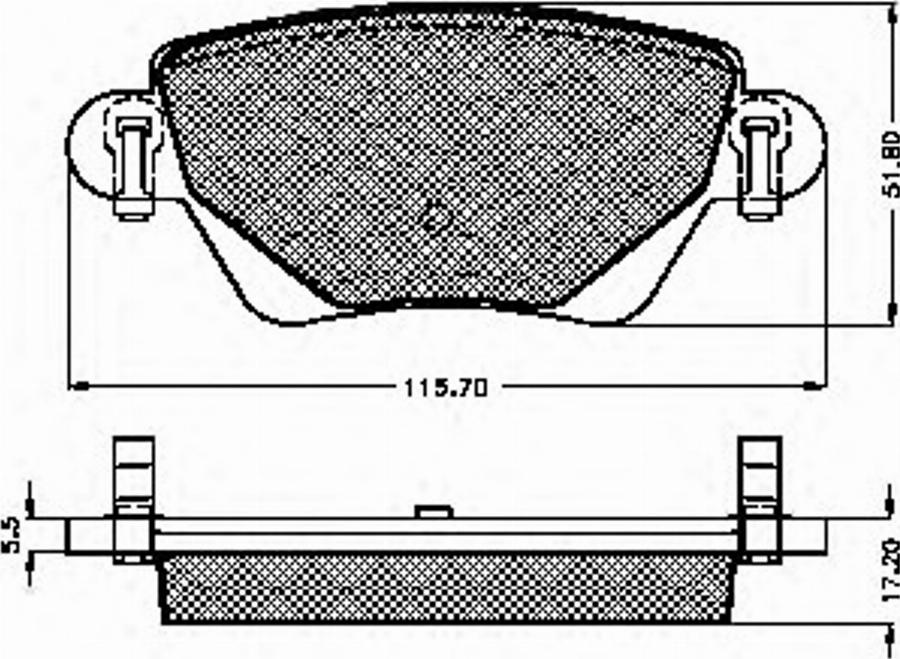 Spidan 32898 - Kit de plaquettes de frein, frein à disque cwaw.fr