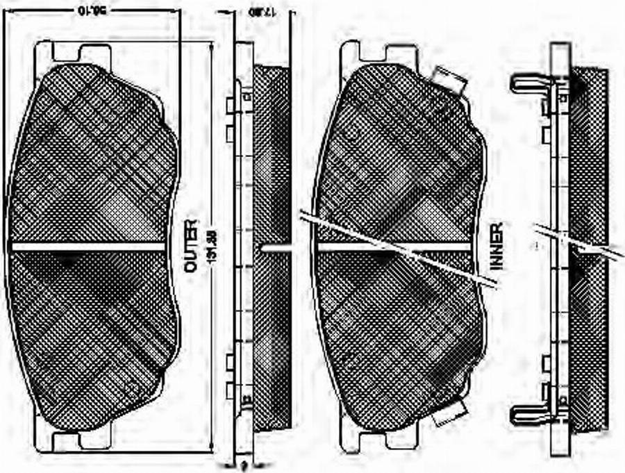 Spidan 32849 - Kit de plaquettes de frein, frein à disque cwaw.fr