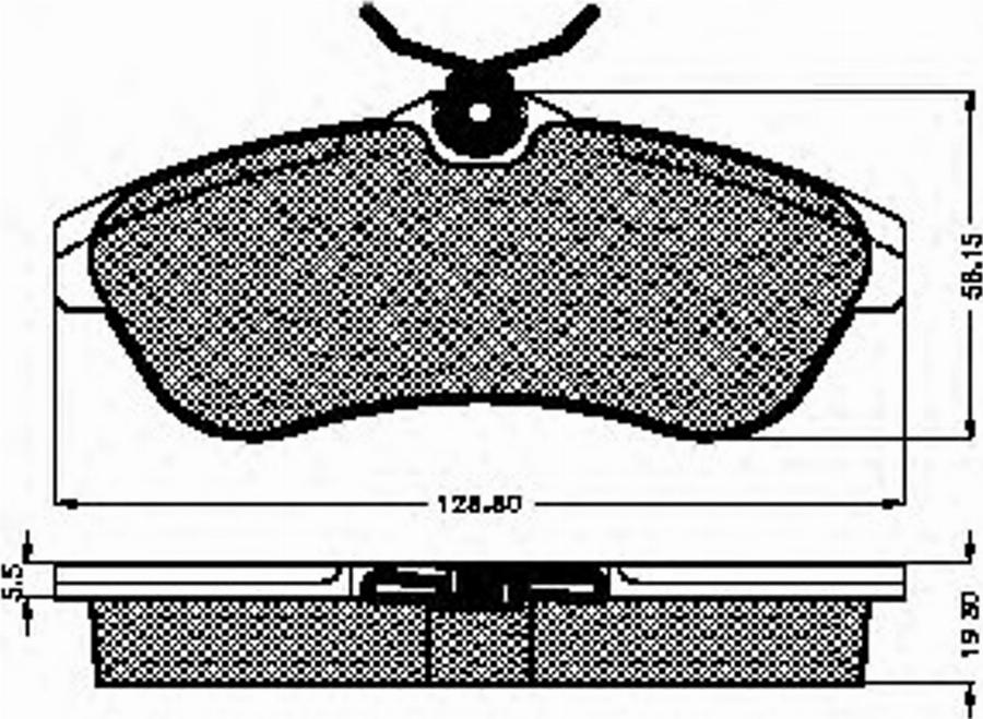 Spidan 32844 - Kit de plaquettes de frein, frein à disque cwaw.fr