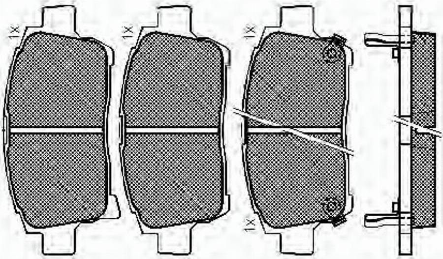 Spidan 32845 - Kit de plaquettes de frein, frein à disque cwaw.fr