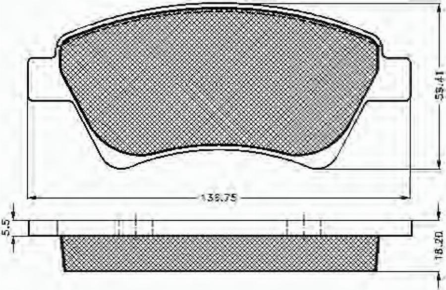 Spidan 32841 - Kit de plaquettes de frein, frein à disque cwaw.fr