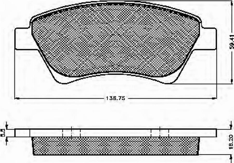 Spidan 32855 - Kit de plaquettes de frein, frein à disque cwaw.fr