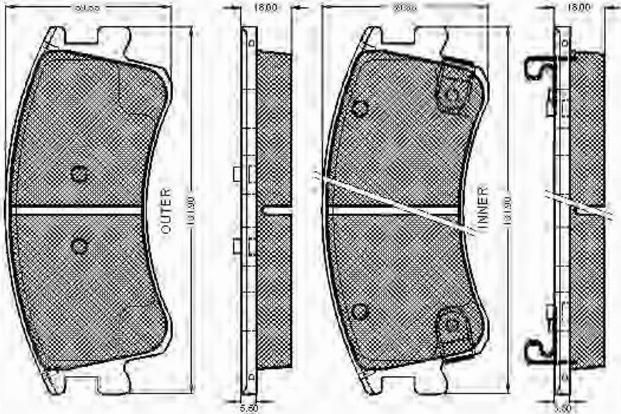 Spidan 32850 - Kit de plaquettes de frein, frein à disque cwaw.fr