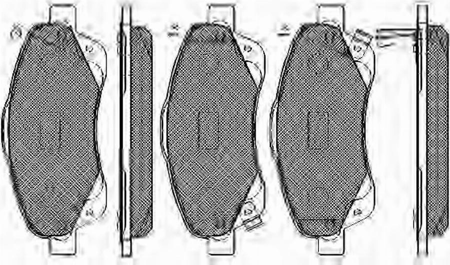 Spidan 32857 - Kit de plaquettes de frein, frein à disque cwaw.fr