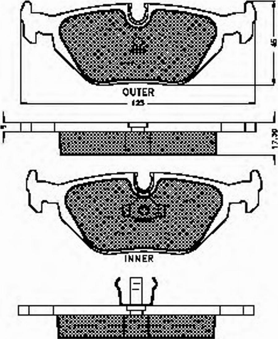 Spidan 32865 - Kit de plaquettes de frein, frein à disque cwaw.fr