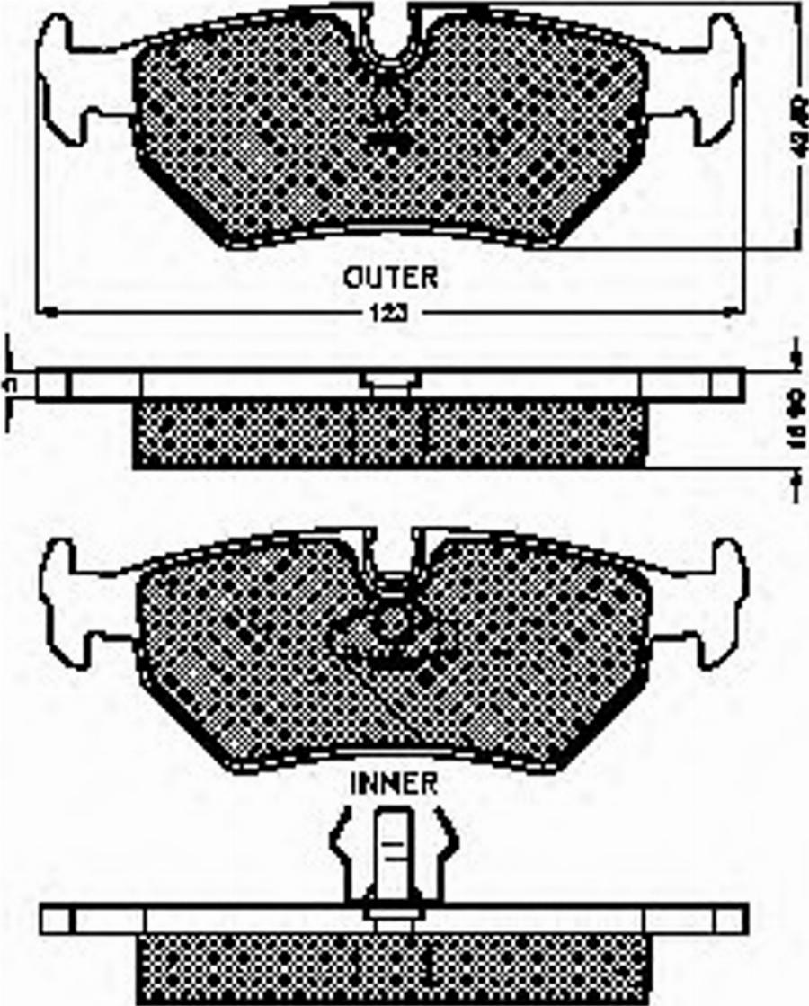 Spidan 32861 - Kit de plaquettes de frein, frein à disque cwaw.fr