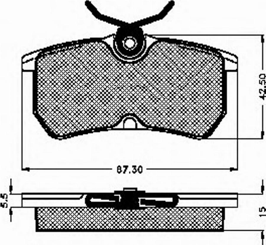 Spidan 32805 - Kit de plaquettes de frein, frein à disque cwaw.fr