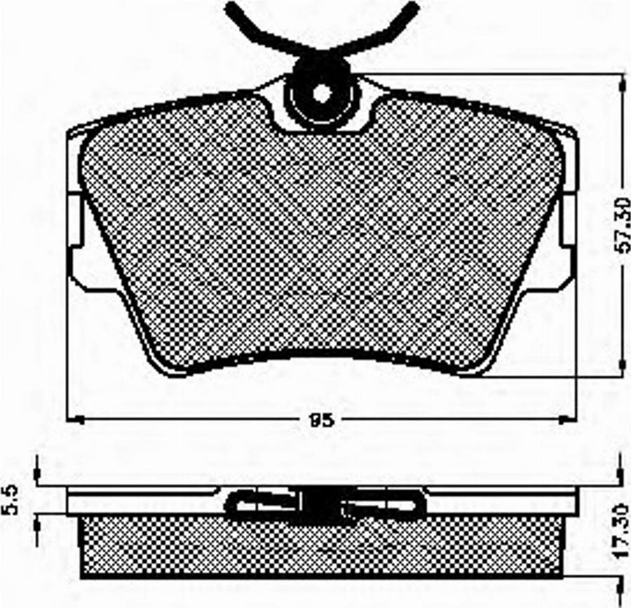 Spidan 32801 - Kit de plaquettes de frein, frein à disque cwaw.fr