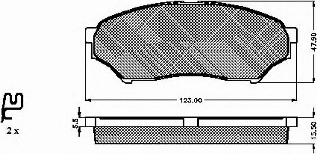 Spidan 32811 - Kit de plaquettes de frein, frein à disque cwaw.fr