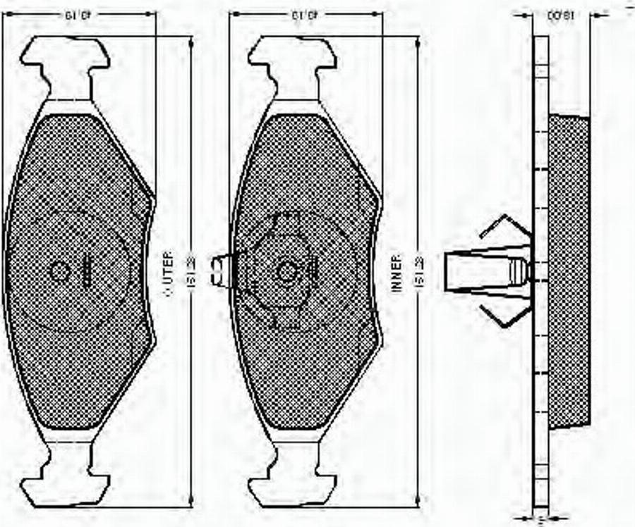 Spidan 32818 - Kit de plaquettes de frein, frein à disque cwaw.fr