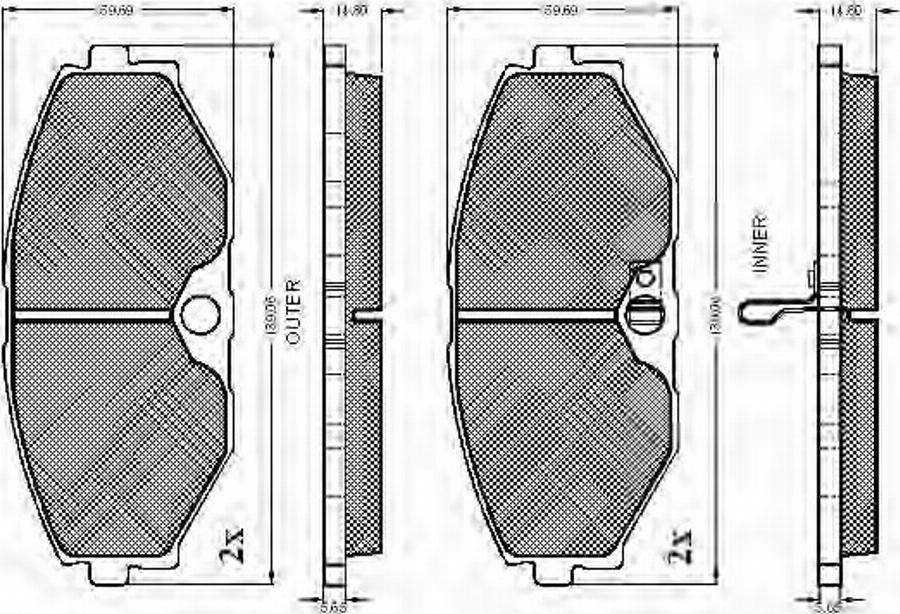 Spidan 32813 - Kit de plaquettes de frein, frein à disque cwaw.fr