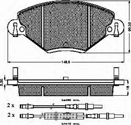 Spidan 32835 - Kit de plaquettes de frein, frein à disque cwaw.fr