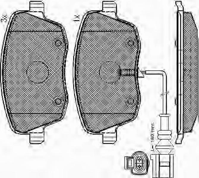 Spidan 32833 - Kit de plaquettes de frein, frein à disque cwaw.fr