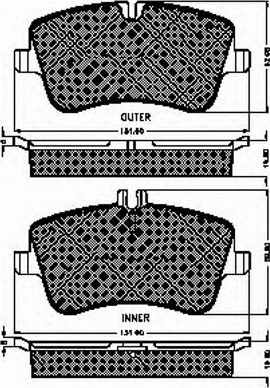 Spidan 32824 - Kit de plaquettes de frein, frein à disque cwaw.fr