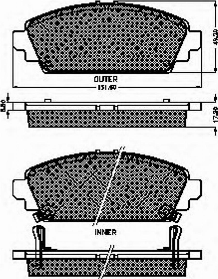 Spidan 32825 - Kit de plaquettes de frein, frein à disque cwaw.fr