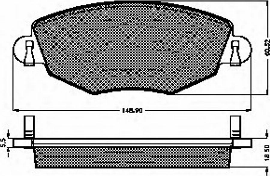 Spidan 32826 - Kit de plaquettes de frein, frein à disque cwaw.fr